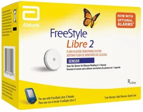 2 x Freestyle Libre 2 Sensors for continuous blood glucose monitoring