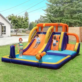 4-in-1 Kids Bounce Castle with Splash Pool without Blower