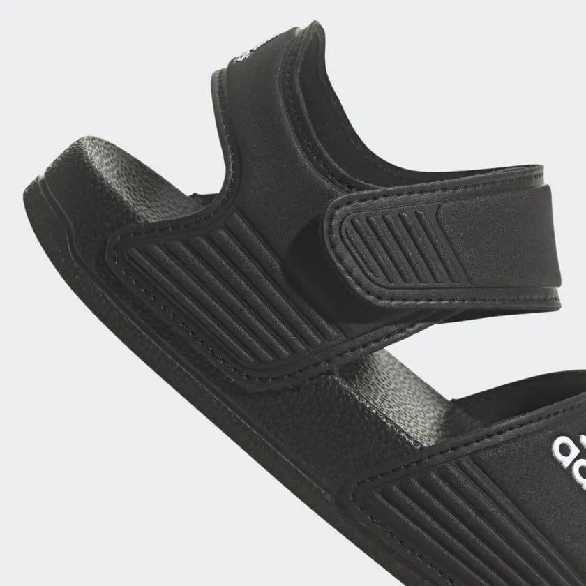 ADIDAS KID'S ADILETTE BLACK SANDAL