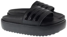 Adidas Womens Adilette Platform Slides Black