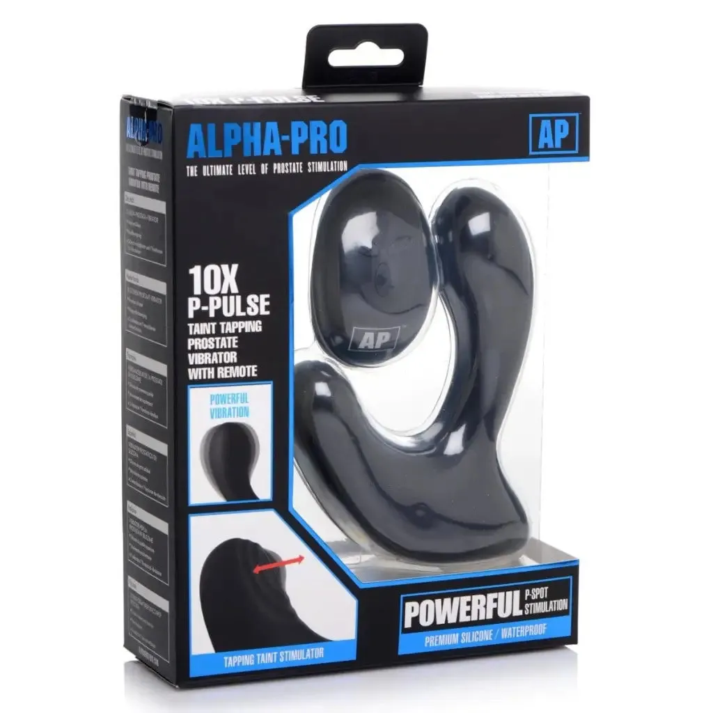 Alpha-Pro 10X P-PULSE Taint Tapping Silicone Prostate Stim