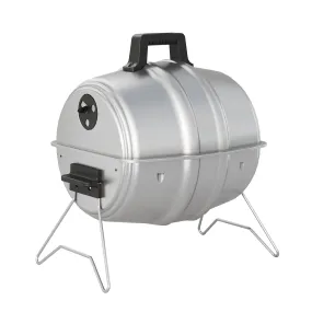 Americana Grills Keg A Que Charcoal BBQ Portable Grill, 186 Square Inch, Silver