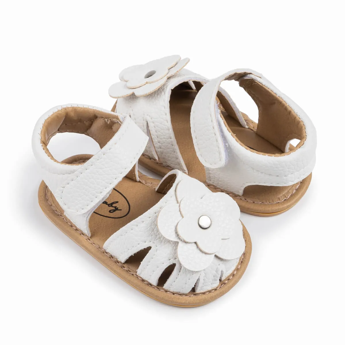 Anara Soft Sole Sandals - White