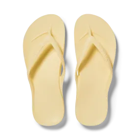 Archies Arch Support Flip Flops - Lemon