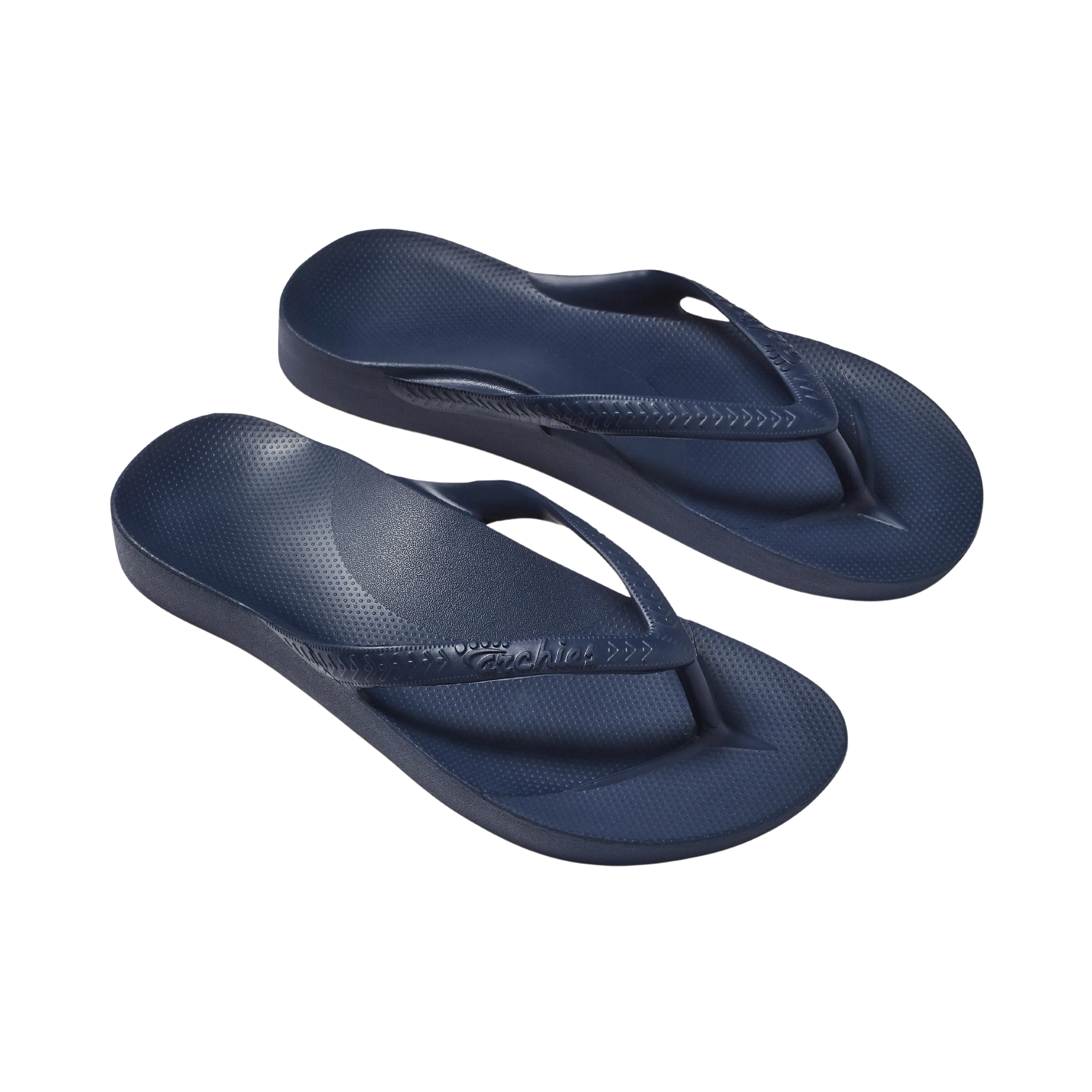 Archies Arch Support Flip Flops - Navy