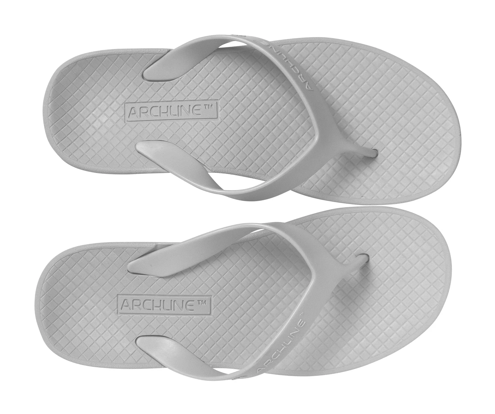 Archline Balance Orthotic Thongs - White/White