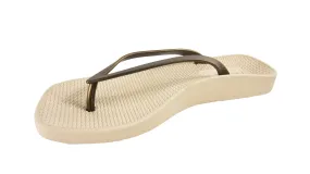 Archline Breeze Orthotic Thongs – Beige/Bronze