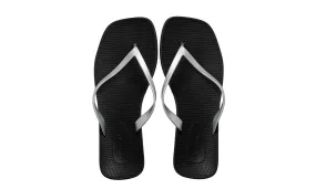 Archline Breeze Orthotic Thongs – Black/Silver