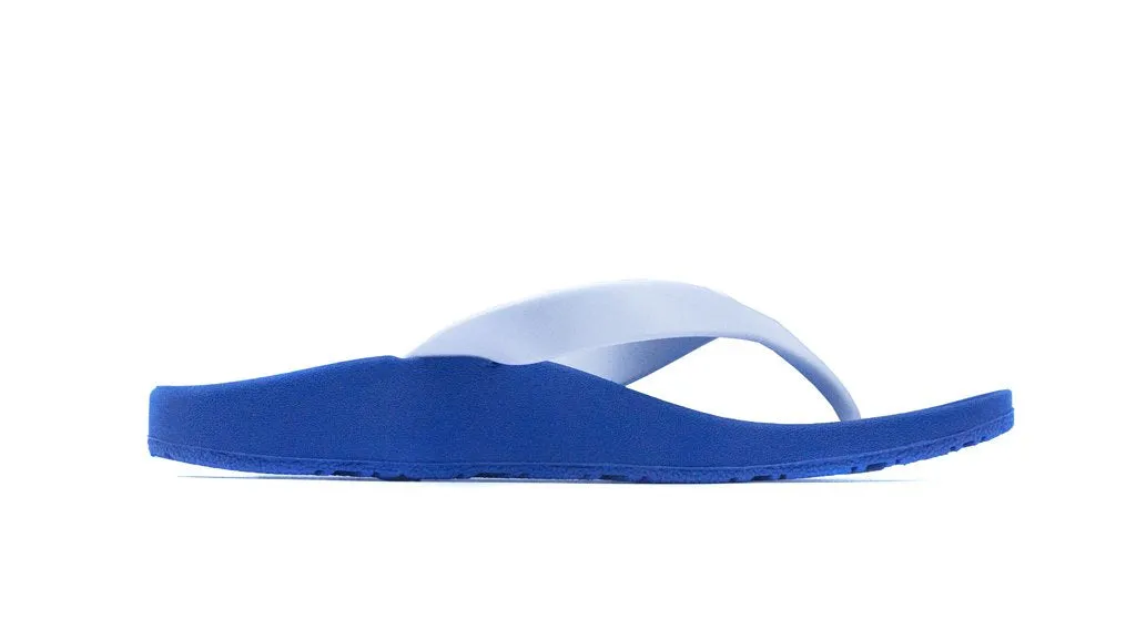 Archline Kids Orthotic Thongs – Blue/White