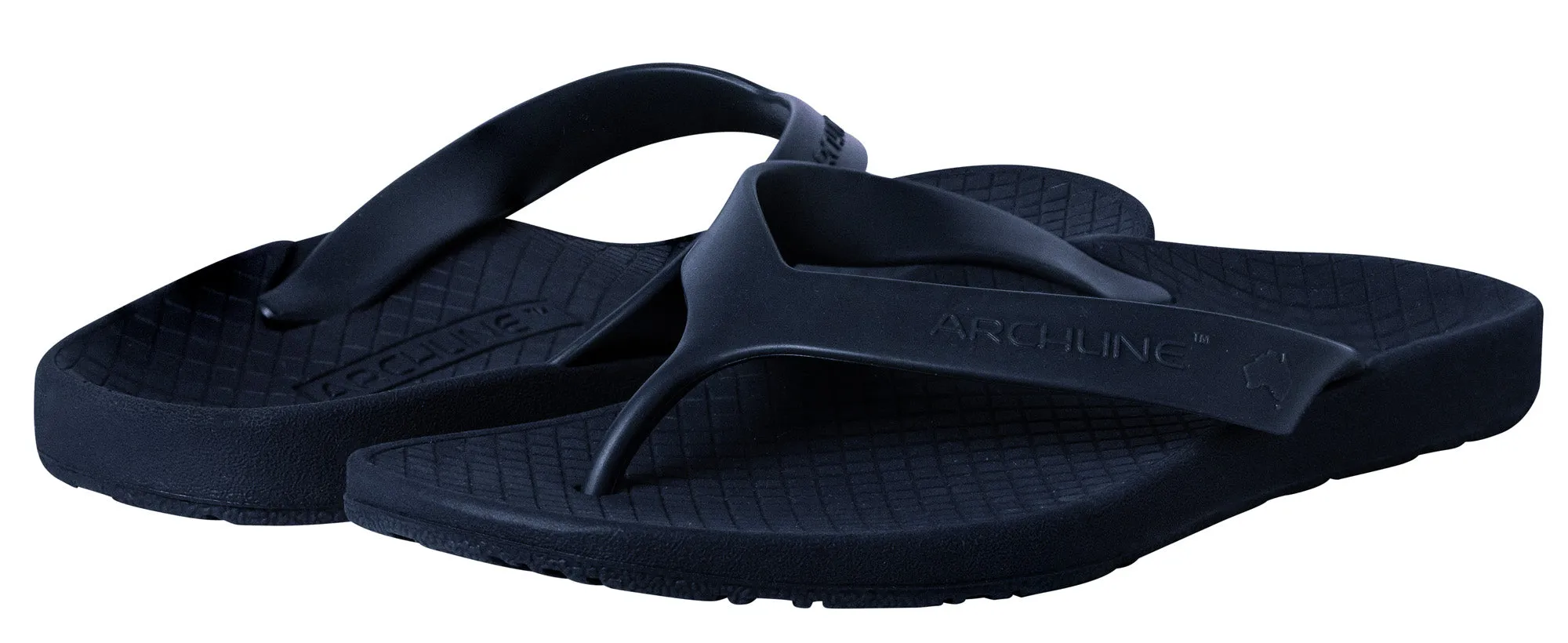 Archline Kids Orthotic Thongs – Navy