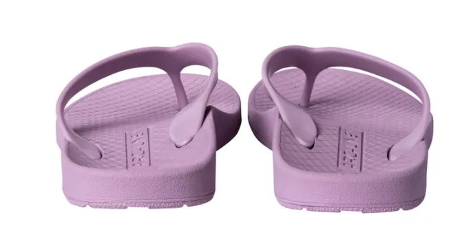 ARCHLINE Orthotic Flip Flops Thongs Arch Support Shoes Footwear - Lilac Purple