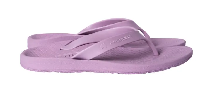 ARCHLINE Orthotic Flip Flops Thongs Arch Support Shoes Footwear - Lilac Purple