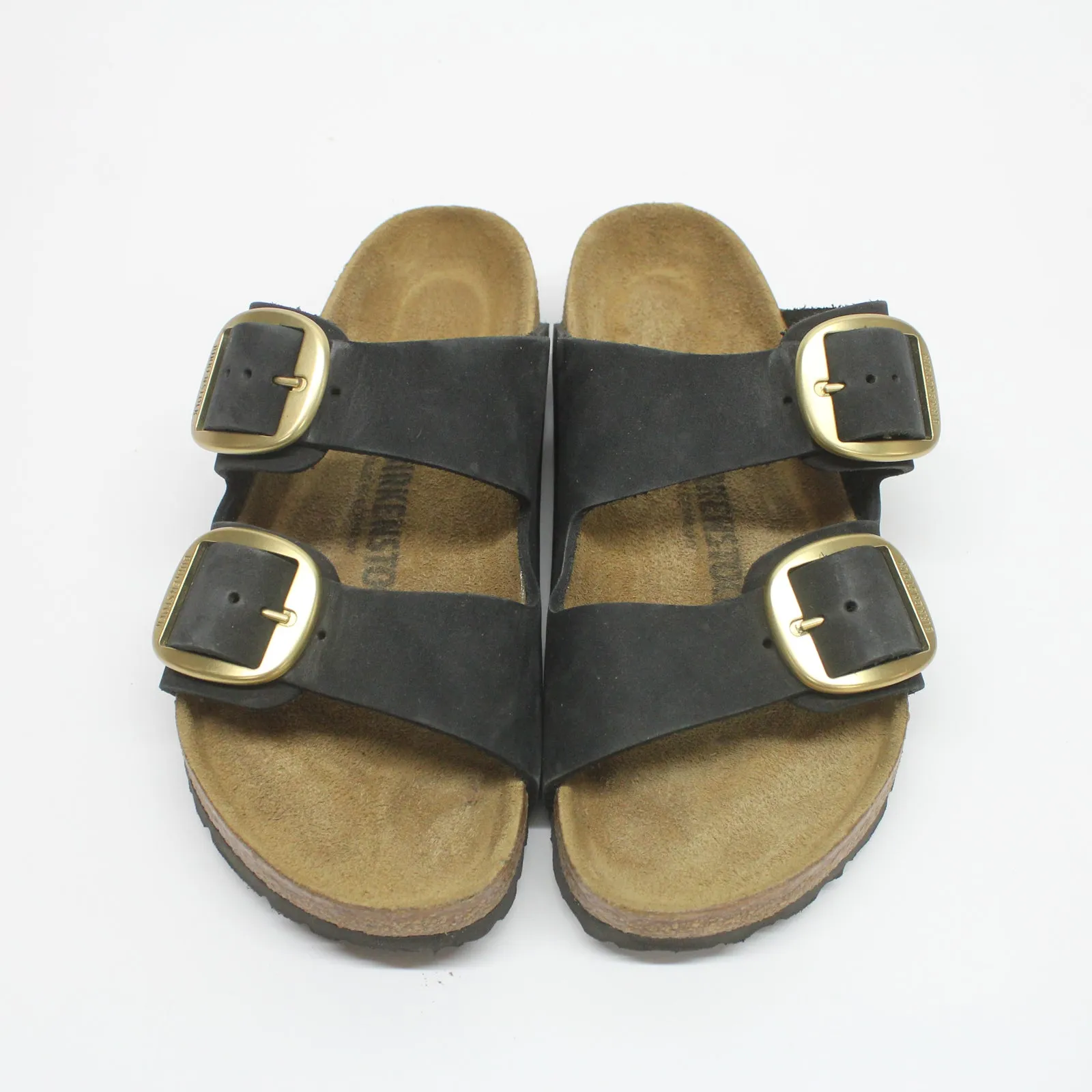 Arizona Big Buckle Nubuck Leather Unisex Comfort Sandals - UK 4.5 - US 6 Women / 4 Men - EU 37