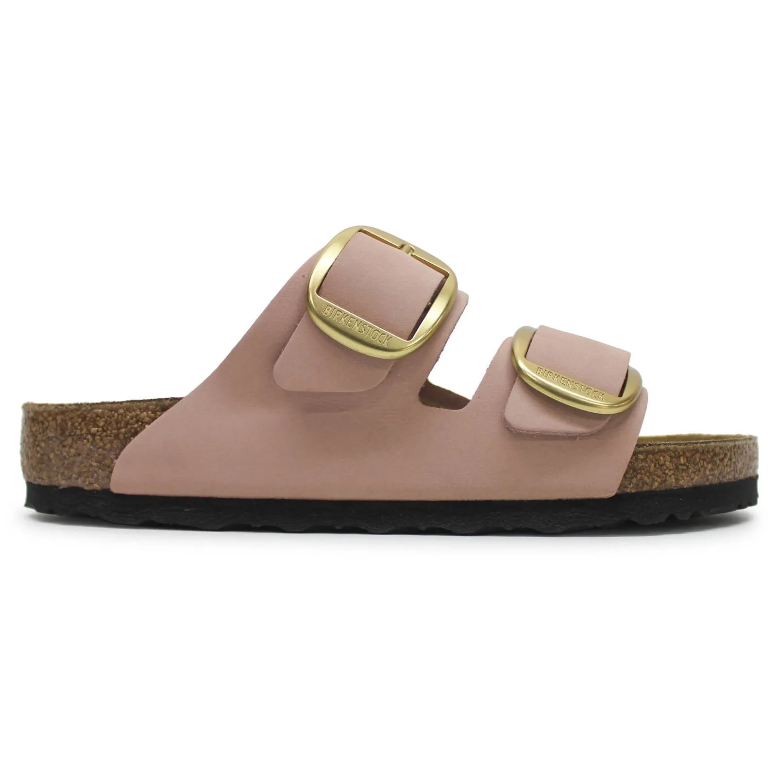 Arizona Big Buckle Nubuck Leather Unisex Slides Sandals