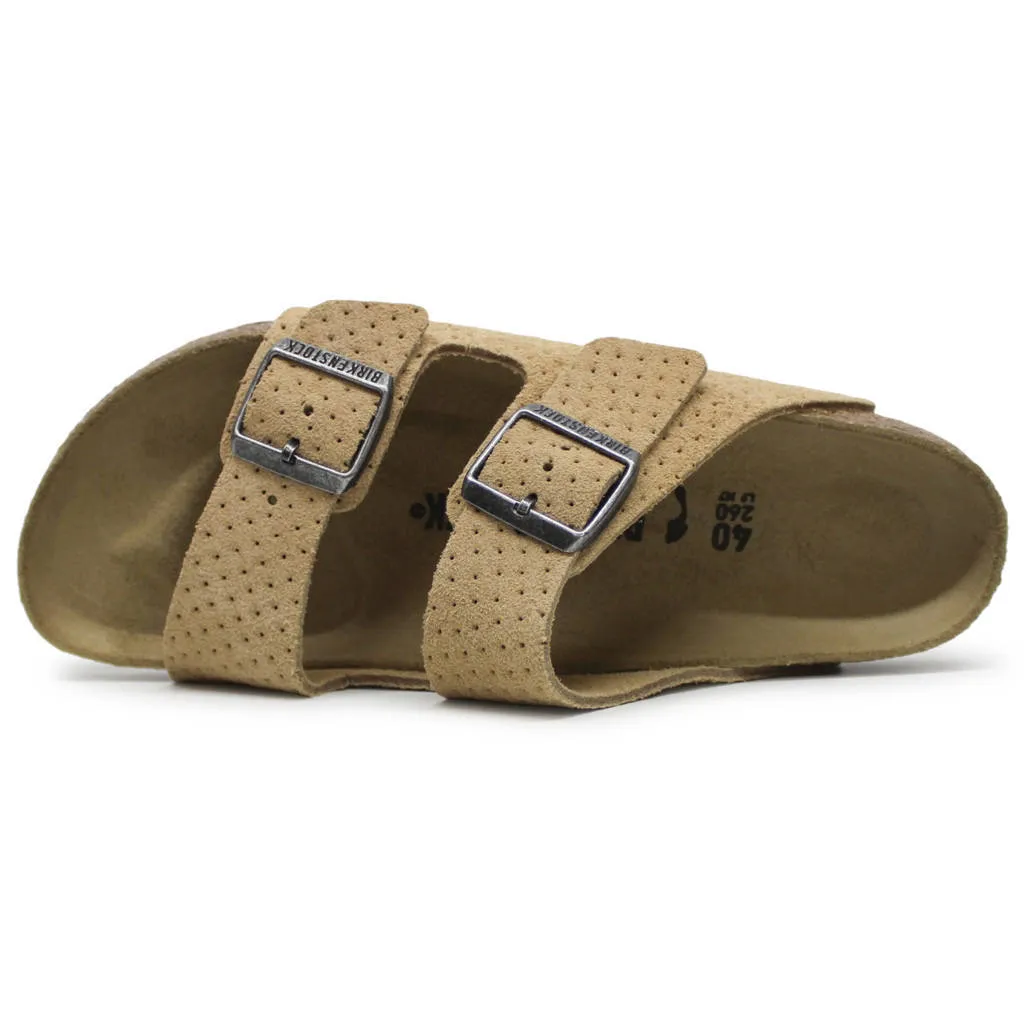 Arizona BS Suede Embossed Unisex Slides Sandals