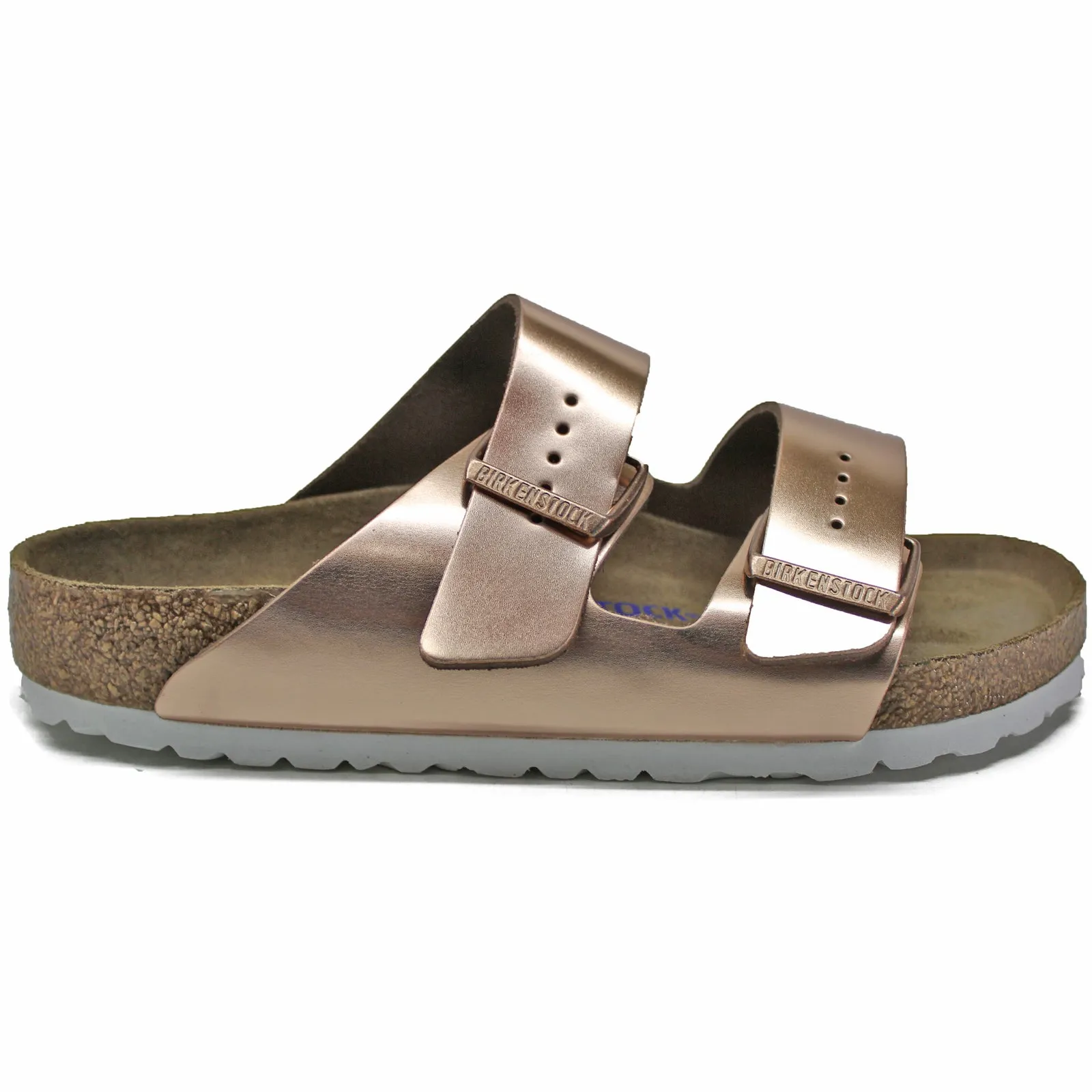 Arizona Soft Footbed Natural Leather Women's Slide Sandals