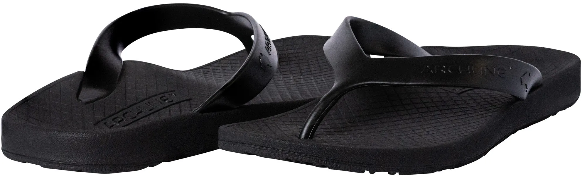 Balance Orthotic Flip Flops Black