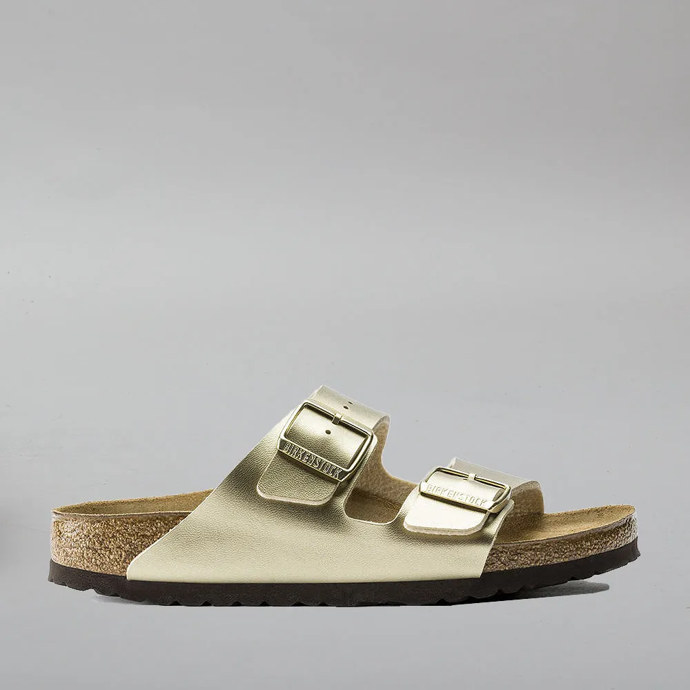 BIRKENSTOCK ARIZONA GOLD SANDALS