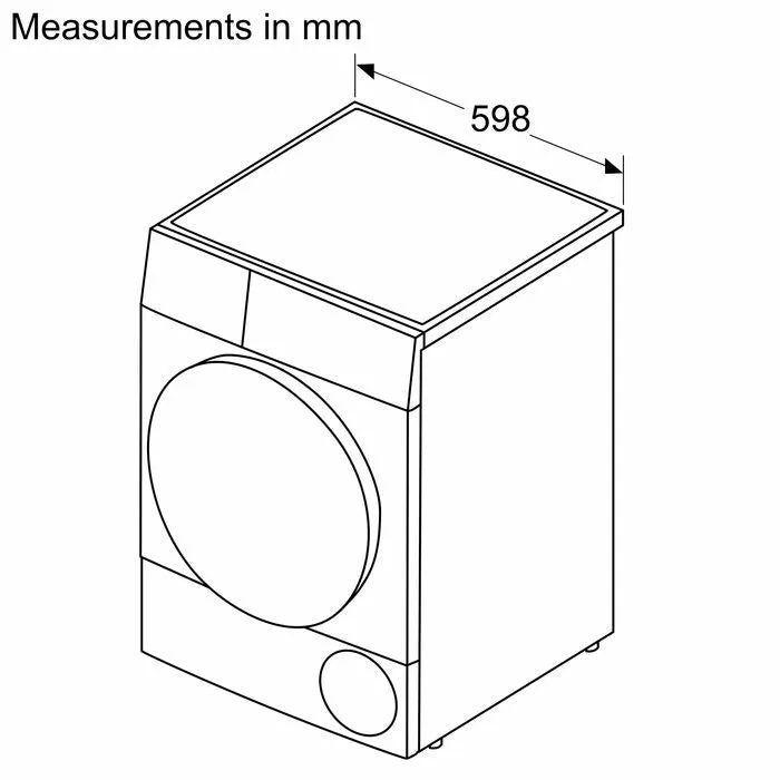 Bosch WQG24200SG Heat Pump Condenser Dryer Series 6 9.0kg