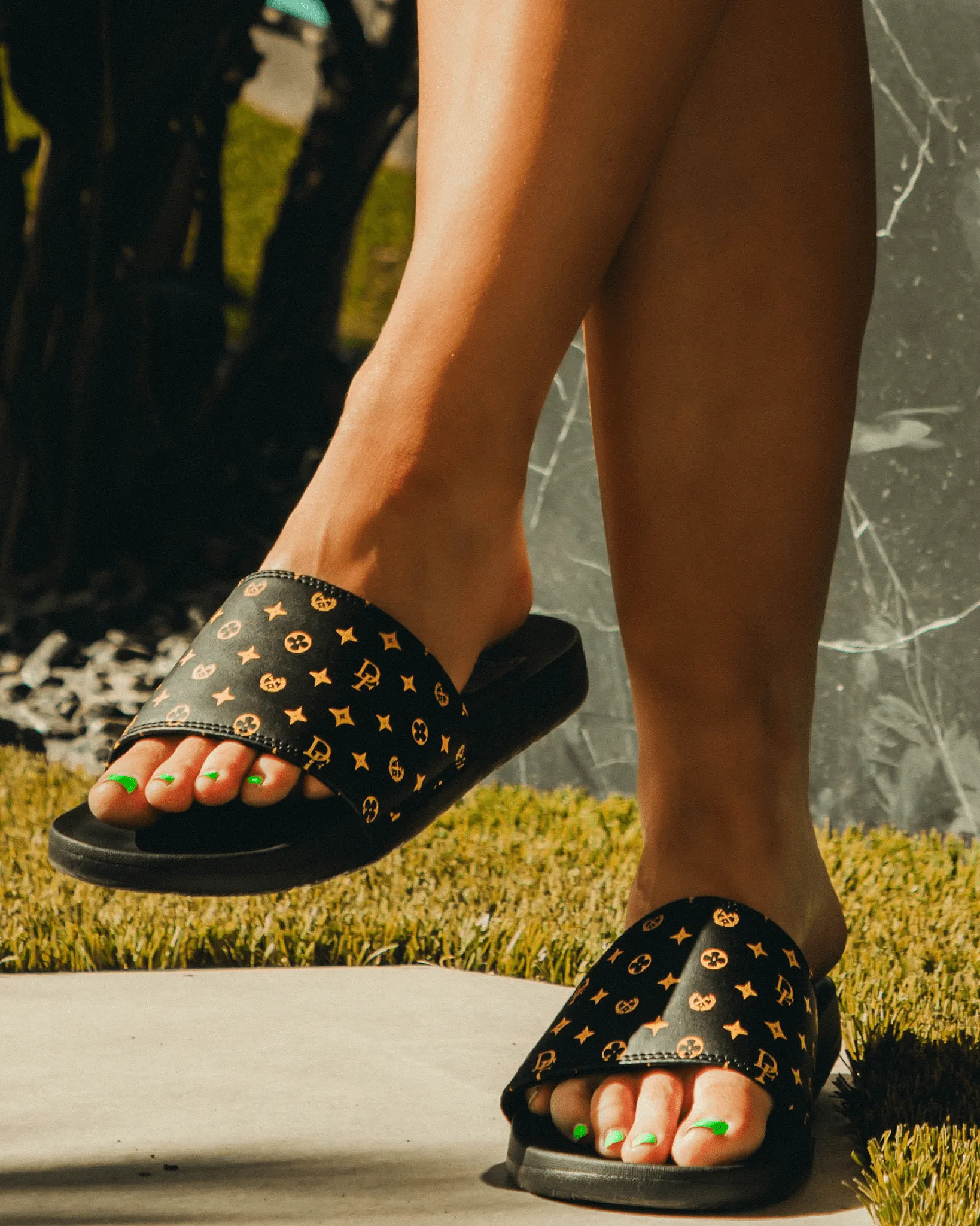 Bougie Slides - Gold & Black