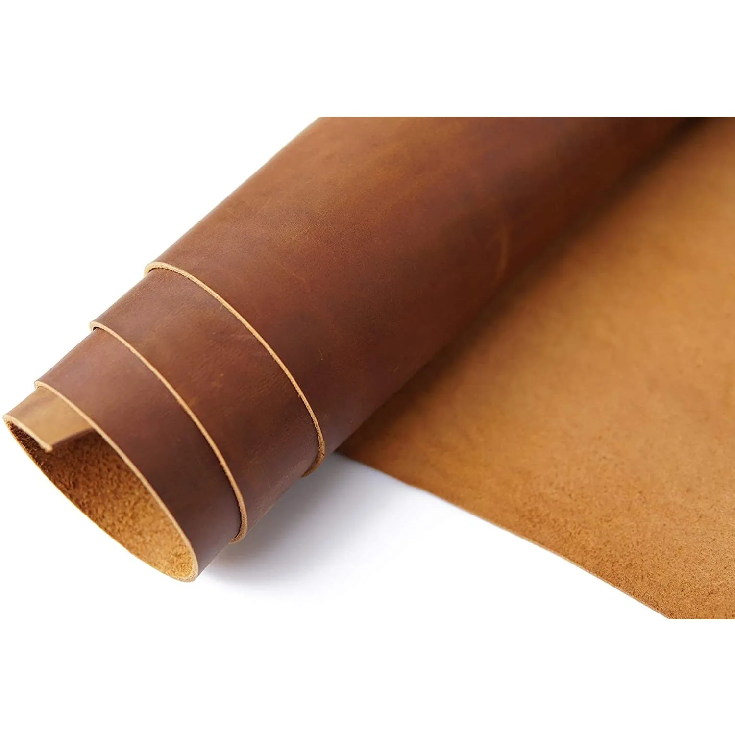 Bourbon Brown Tooling Leather Square 2.0mm