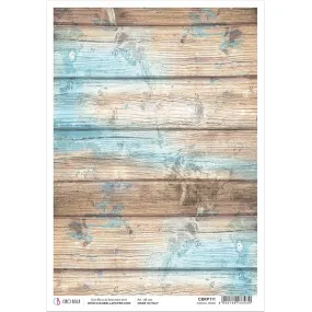 Ciao Bella Rice Paper A4 Coastal Wood