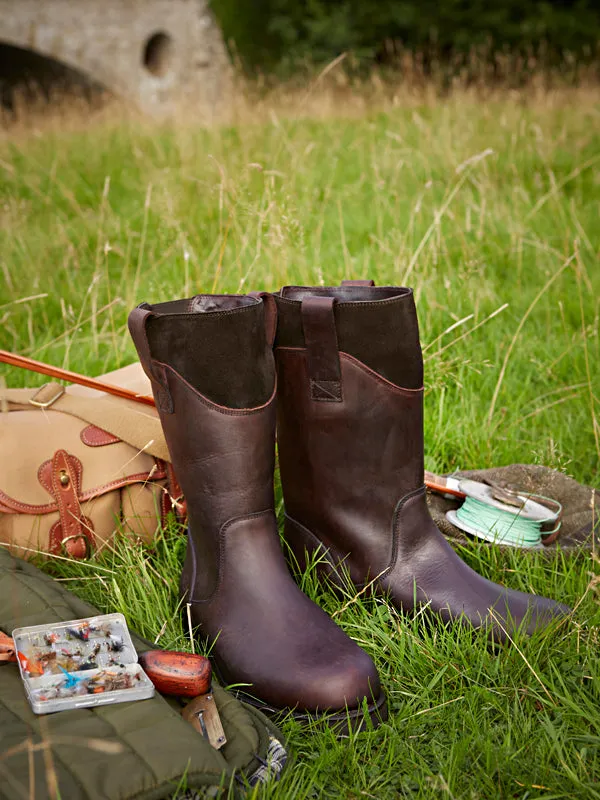 Country Boot in Quality Brown Leather - Men's