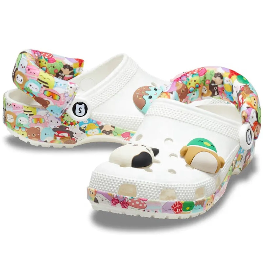 Crocs - Adults Squishmallows Classic Clog White With Jibbitz