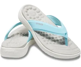 Crocs Reviva Flip - Ice Blue/ White