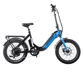 Denago Folding 1 ST E-Bike, 500 Watt, Low Step, Blue, One Size