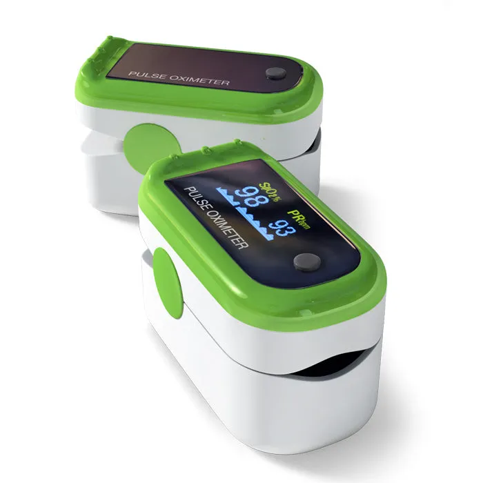 Digital Pulse Oximeter with LED Screen and Lanyard