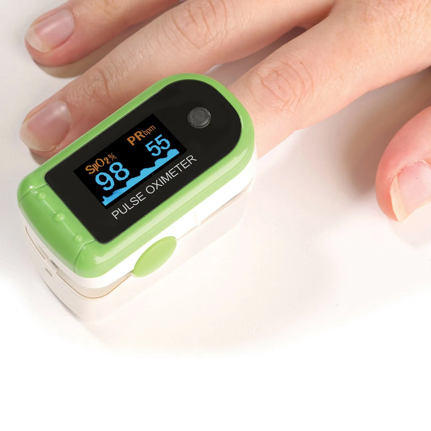 Digital Pulse Oximeter with LED Screen and Lanyard