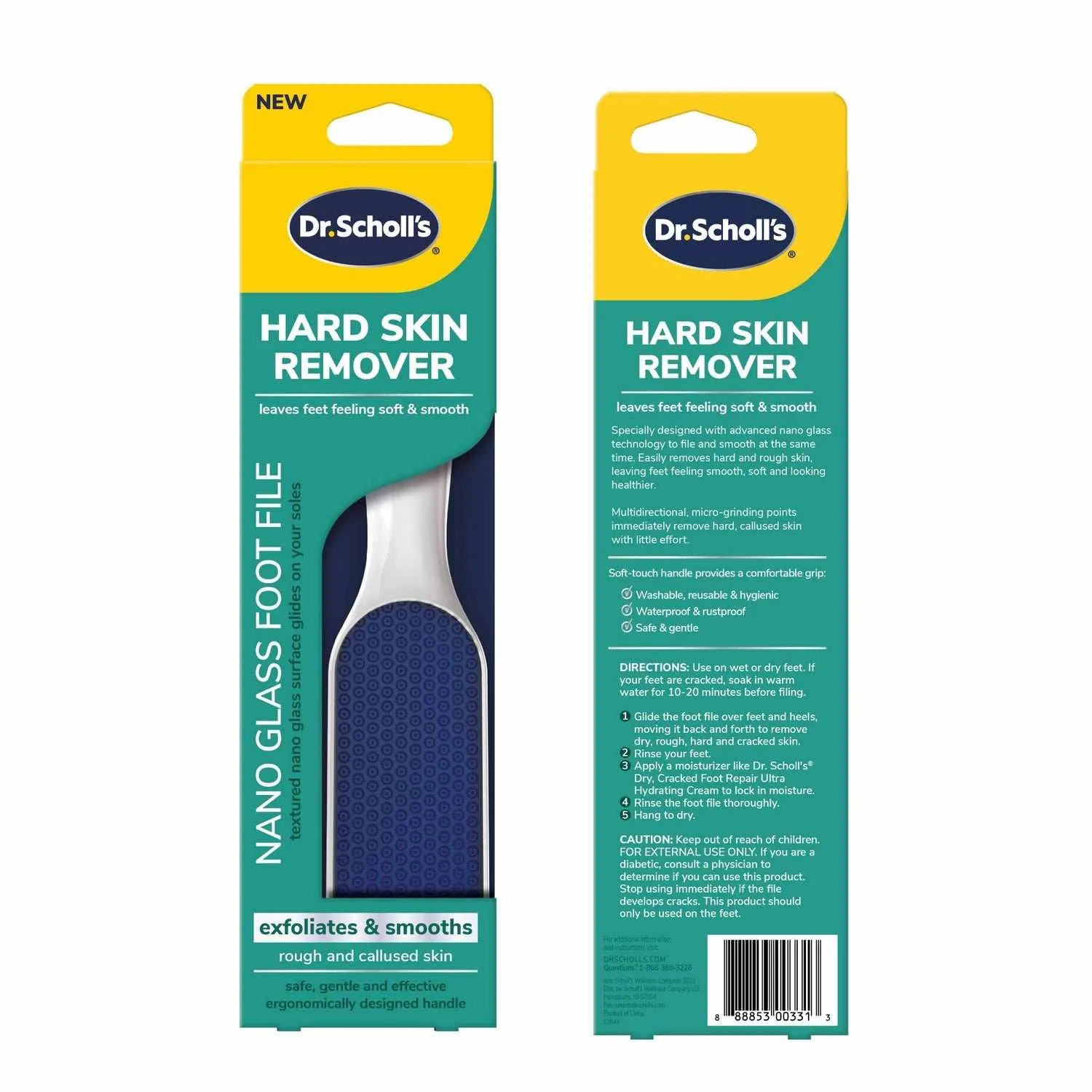 Dr. Scholl's Hard Skin Remover Glass Foot File