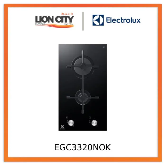 Electrolux EGC3320NOK LPG/PUB 30cm UltimateTaste 300 Built-in Gas Hob With 2 Burners