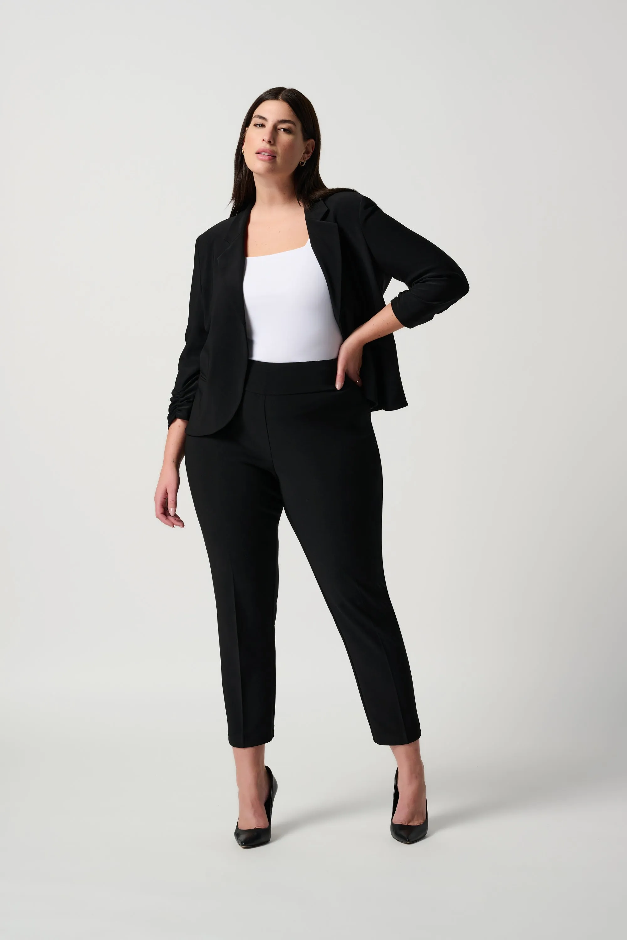 Essential Slim Cropped Pant, Black