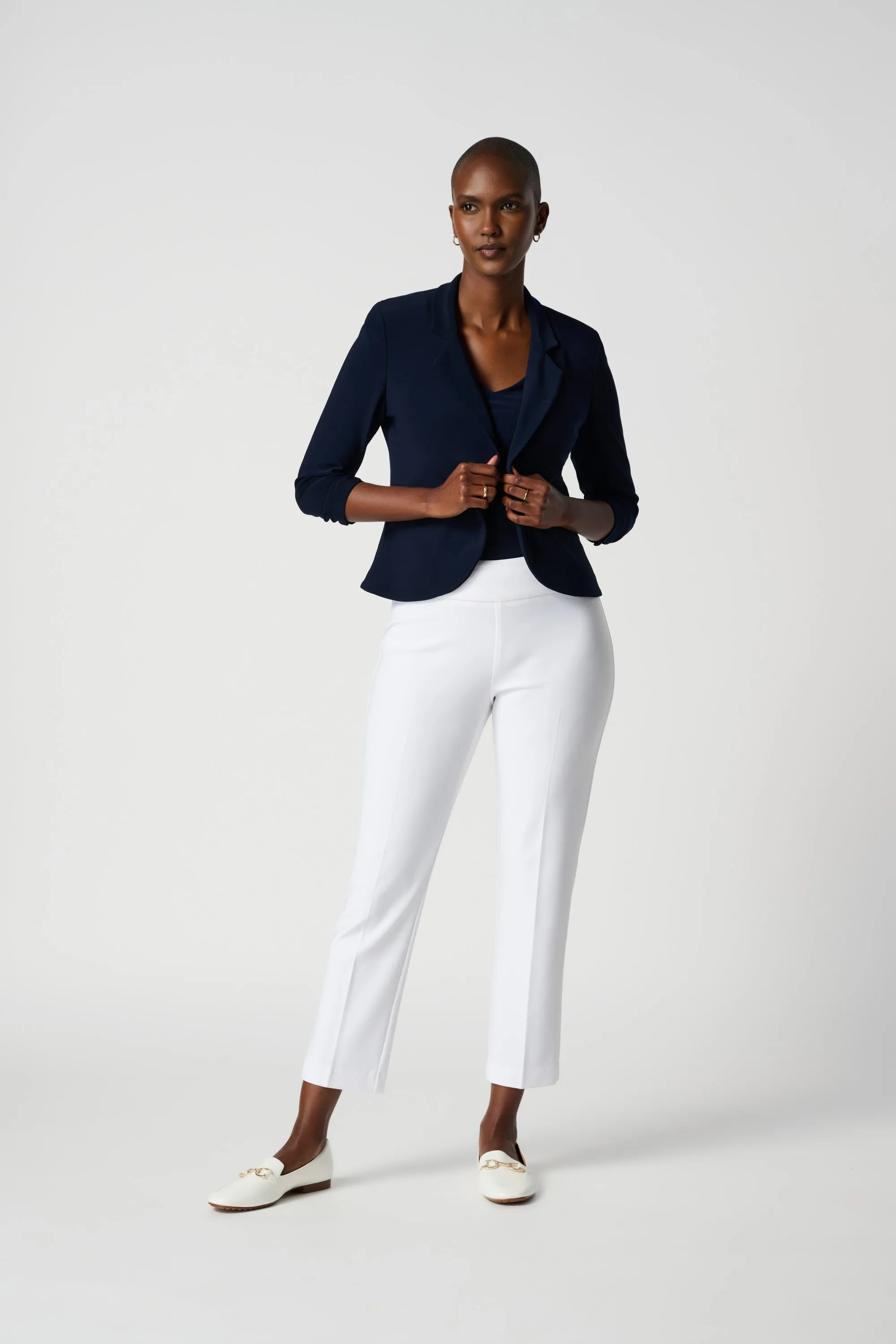 Essential Slim Cropped Pant, Vanilla