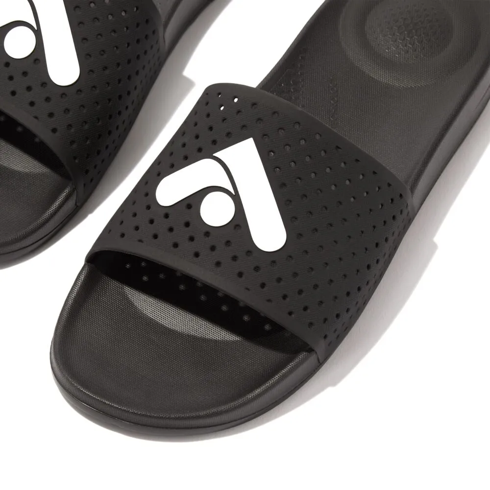 Fitflop iQushion Mens Arrow Pool Slides Black