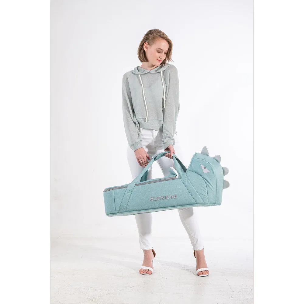 Foldable Travel Carry Cot - Green