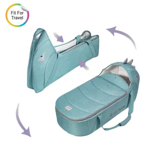 Foldable Travel Carry Cot - Green