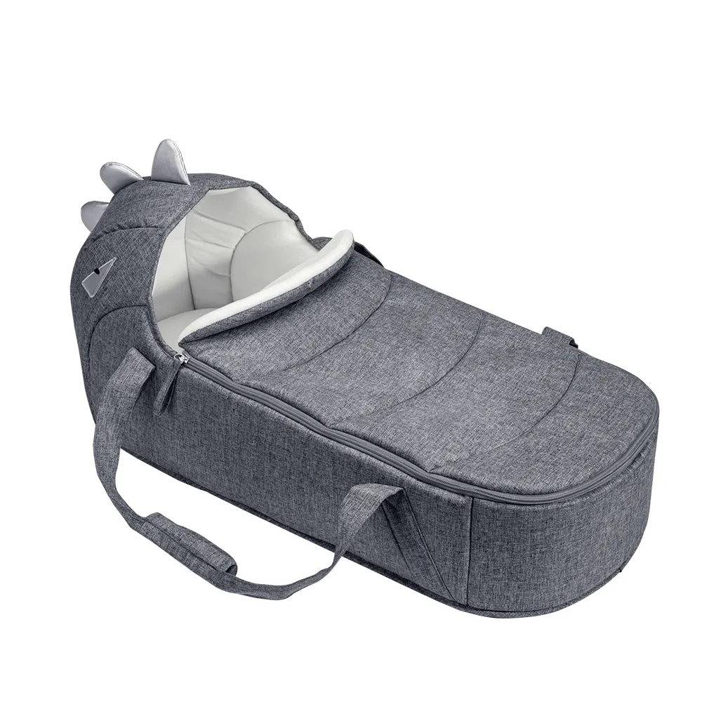 Foldable Travel Carry Cot - Grey