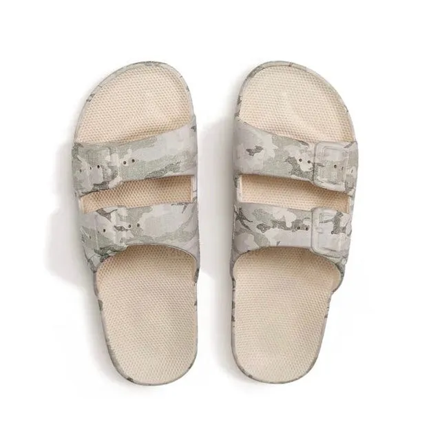 Freedom Moses- Adult Slide - Camo Stone