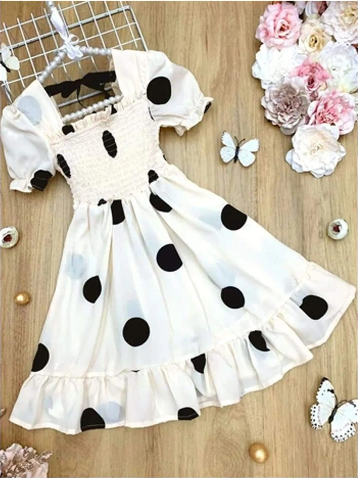 Girls Love the Dots Midi Dress