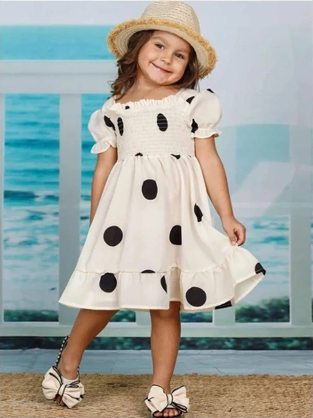 Girls Love the Dots Midi Dress