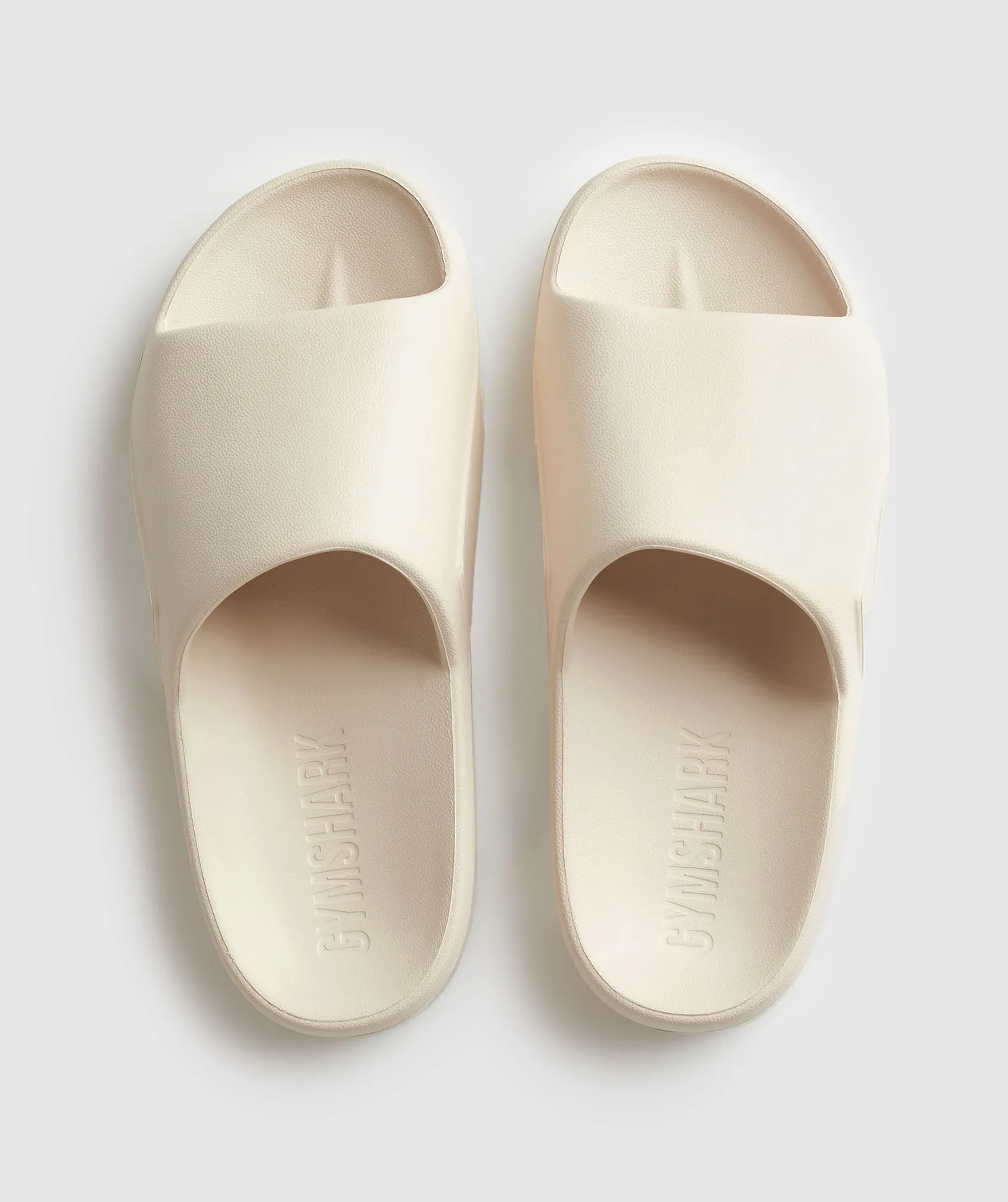 Gymshark Rest Day Slides - Ecru White