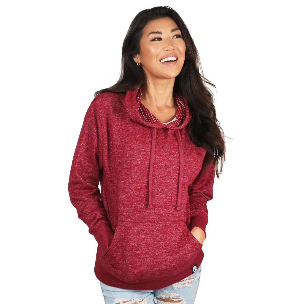 Hermosa Pullover Hoodie (Rojo Cardenal)