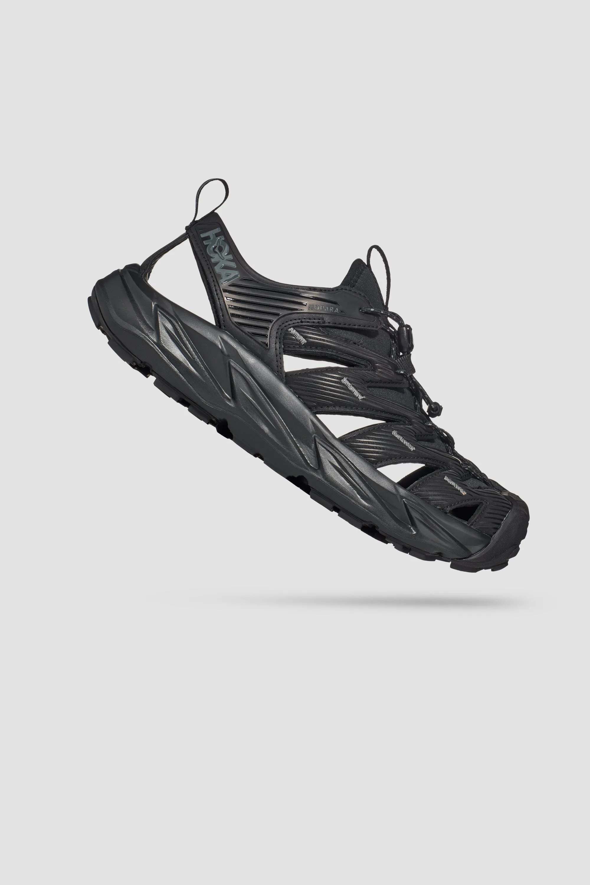 Hoka Men's Hopara Sandal in Black/Black