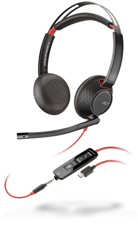 HP Poly (Plantronics) Blackwire 5210 5220 USB-C   3.5mm plug Headset (2 Years Manufacture Local Warranty In Singapore)