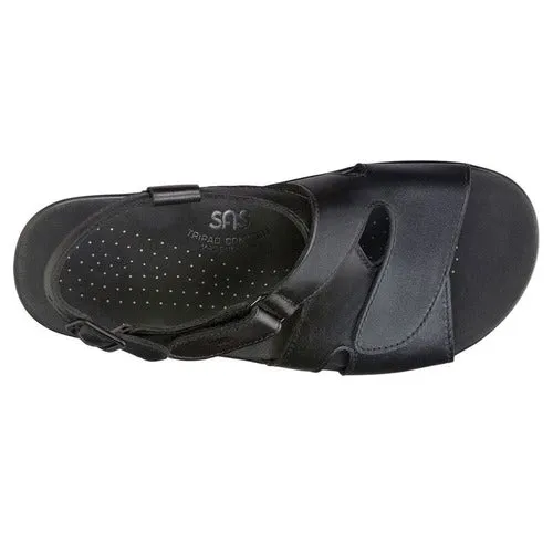 Huggy Black Cross Strap Sandal Sas