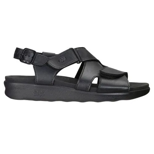 Huggy Black Cross Strap Sandal Sas