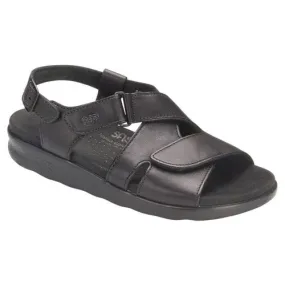 Huggy Black Cross Strap Sandal Sas